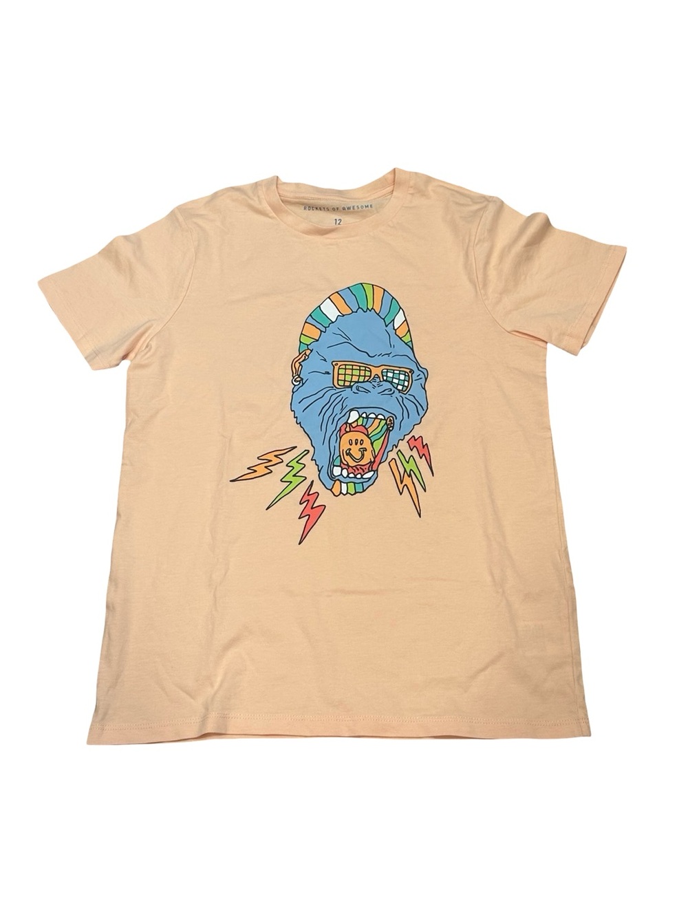 NWOT Rockets of Awesome Boys Size 12 Graphic Gorilla Tee
